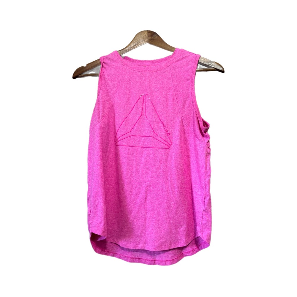 Reebok Tank Top Womens XS Pink Excellent Sleeveless Logo Activewear Gym Shirt